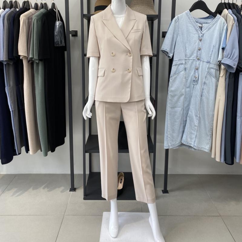 쉬즈미스 여름 반팔 더블버튼 정장세트 4Color