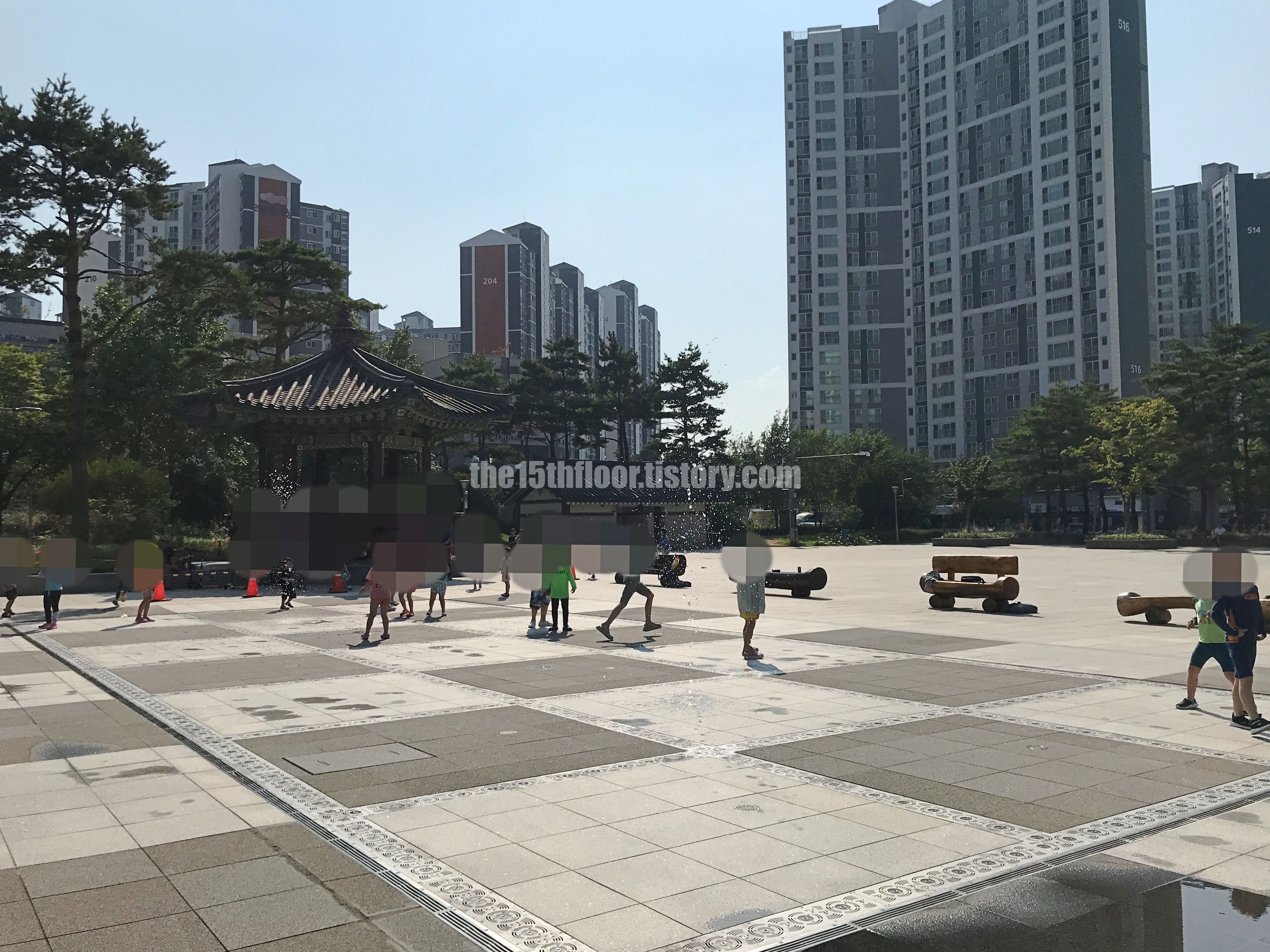 석산 근린공원 바닥분수 운영 (1)