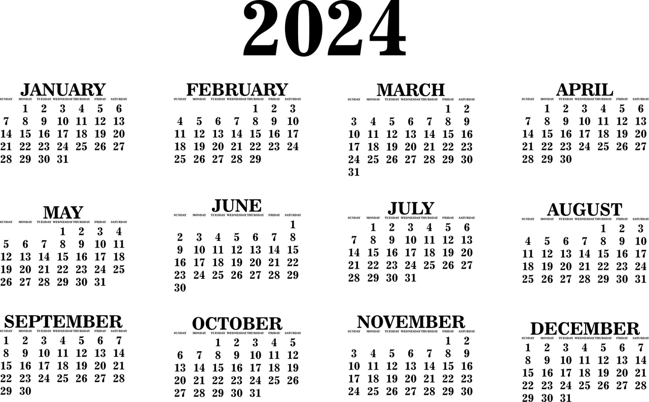 2024 달력 칼랜더 calendar / 이미지소스 픽사베이 pixabay.com