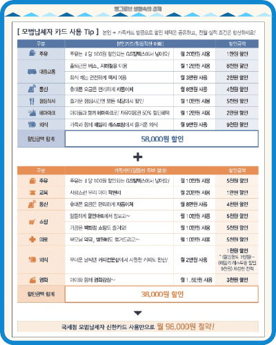 모범납세자 카드사용 팁