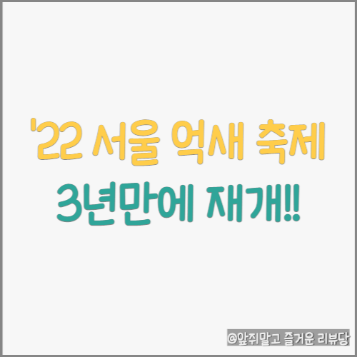  22년 서울 억새 축제 어떻게 관람해야될까?
