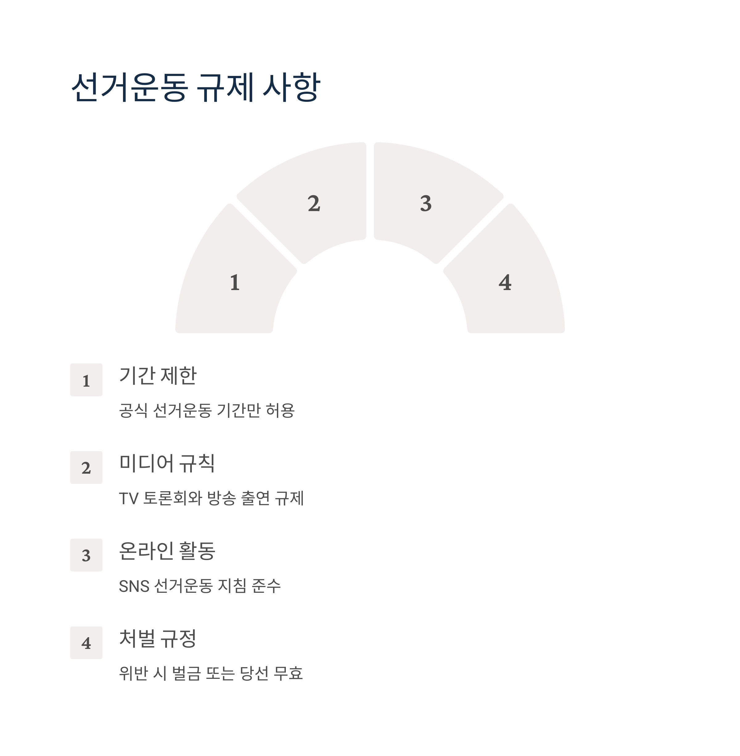 공식 선거운동과 규제