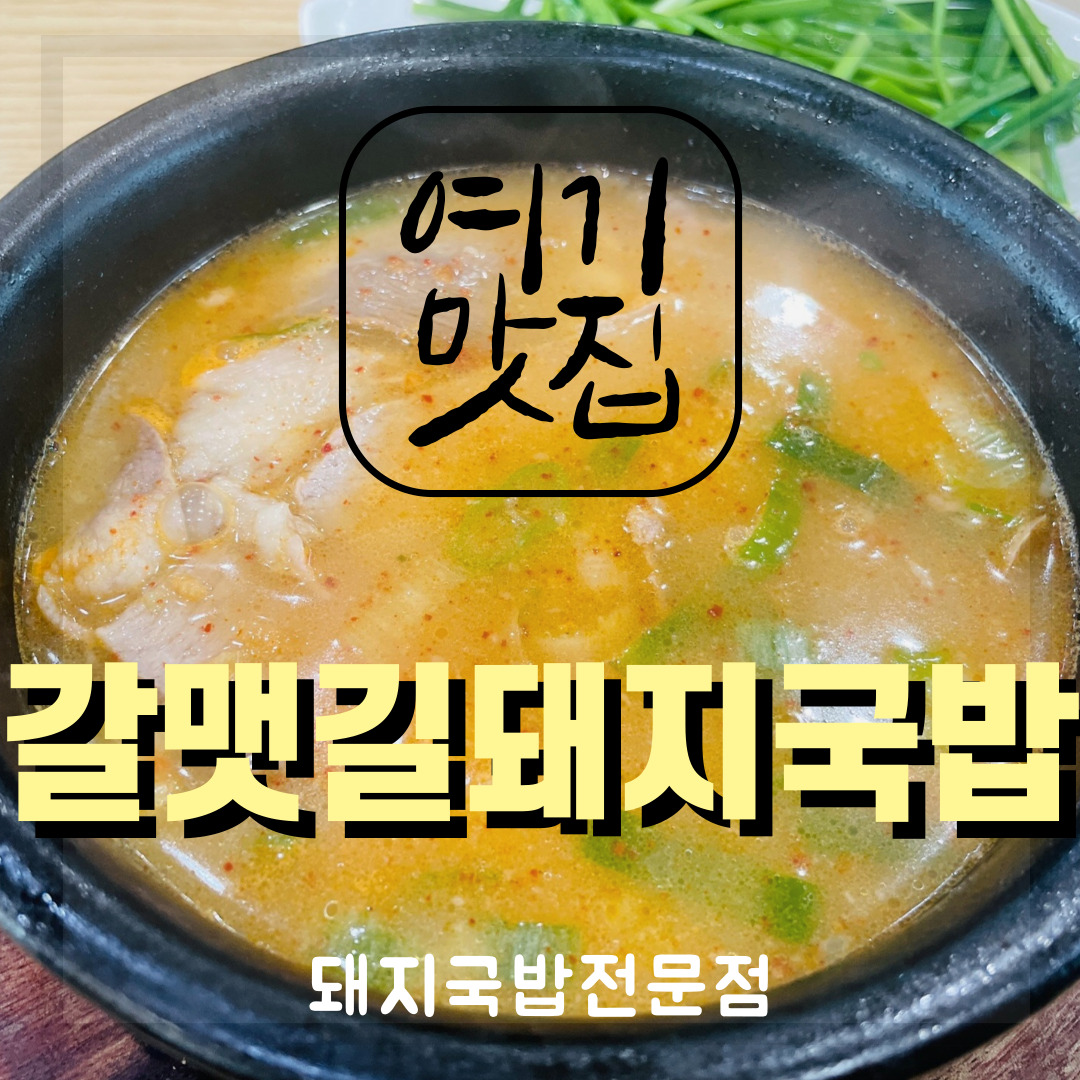  [부산 해운대 좌동 맛집] 갈맷길돼지국밥 돼지국밥 맛집
