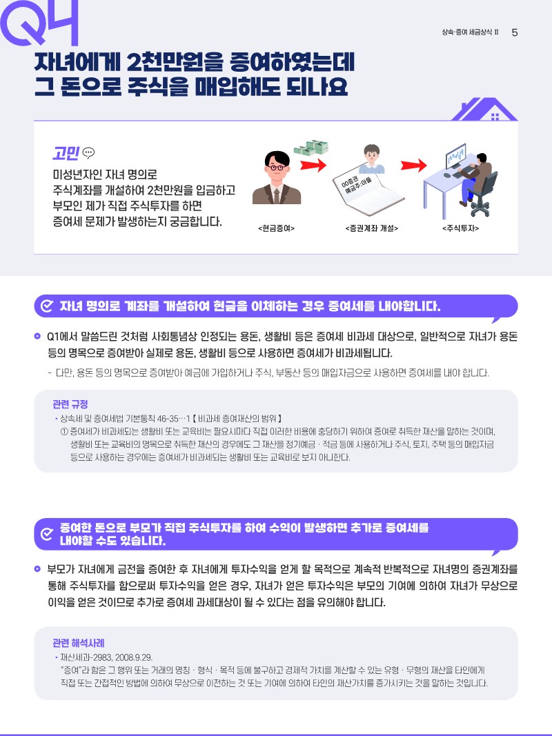 상속‧증여에 관한 세금 상식(common sense of inheritance and gift tax)