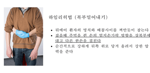 하임리히법 하는 순서 설명 그림