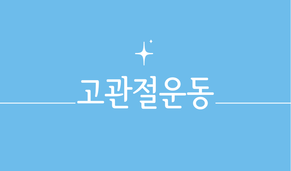 고관절운동