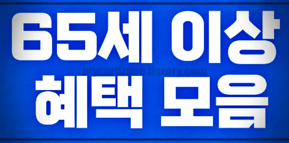  만 65세 이상 정부지원 복지혜택 총정리 (최신 업데이트)