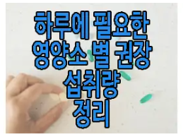 하루에 필요한 영양소 알아보기에 관한 글 보러 가기 링크 사진