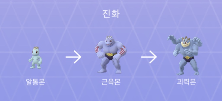 포켓몬고-포켓몬스터] 알통몬-근육몬-괴력몬 진화, 이로치까지