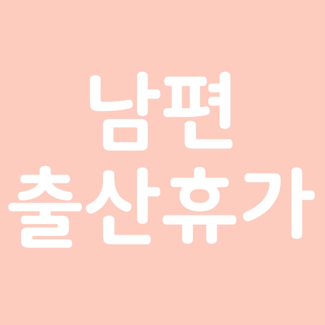 남편 출산휴가 제도