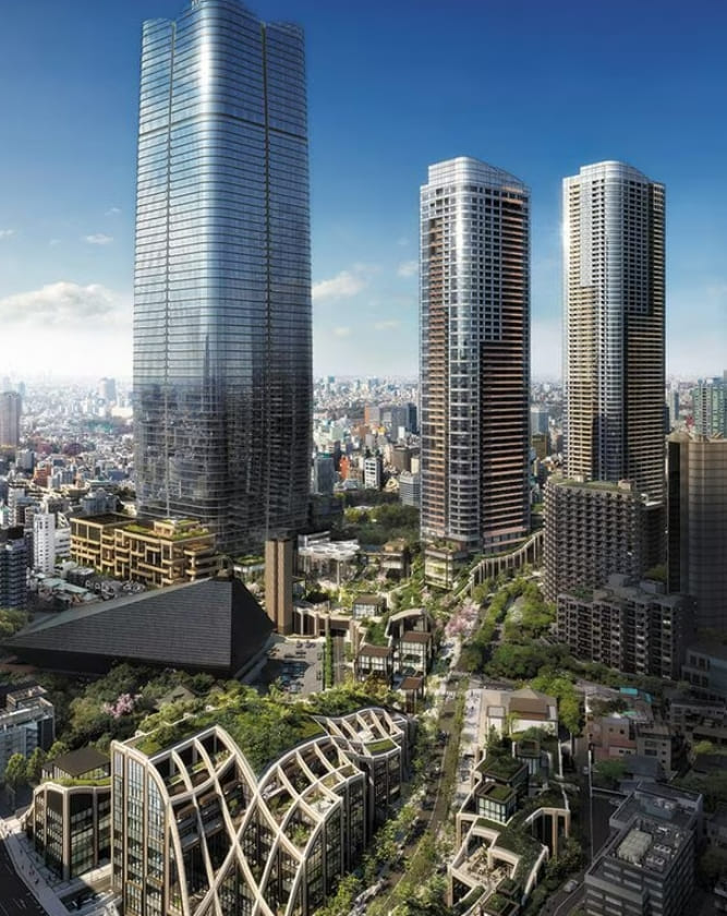 일본 최고의 마천루(摩天樓) 탄생...도쿄 아자부다이힐스 330m 랜드마크 완공 VIDEO: 「麻布台ヒルズ」虎ノ門・麻布台の再開発で新しい街、高さ約330mの超高層ビルに商業施設やホテル