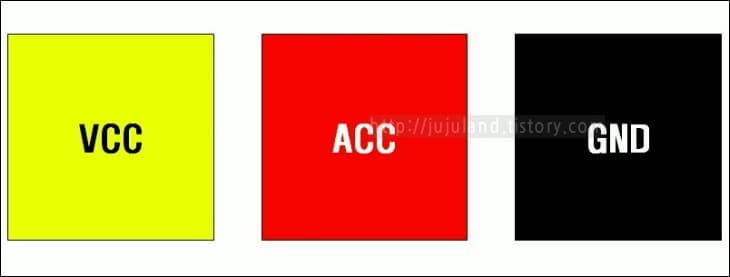 VCC-ACC-GND-연결케이블-안내-도식