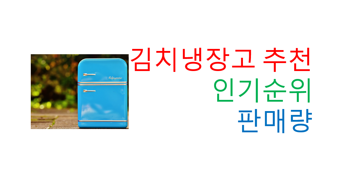  김치냉장고 인기 순위 판매량 가성비 구매 추천