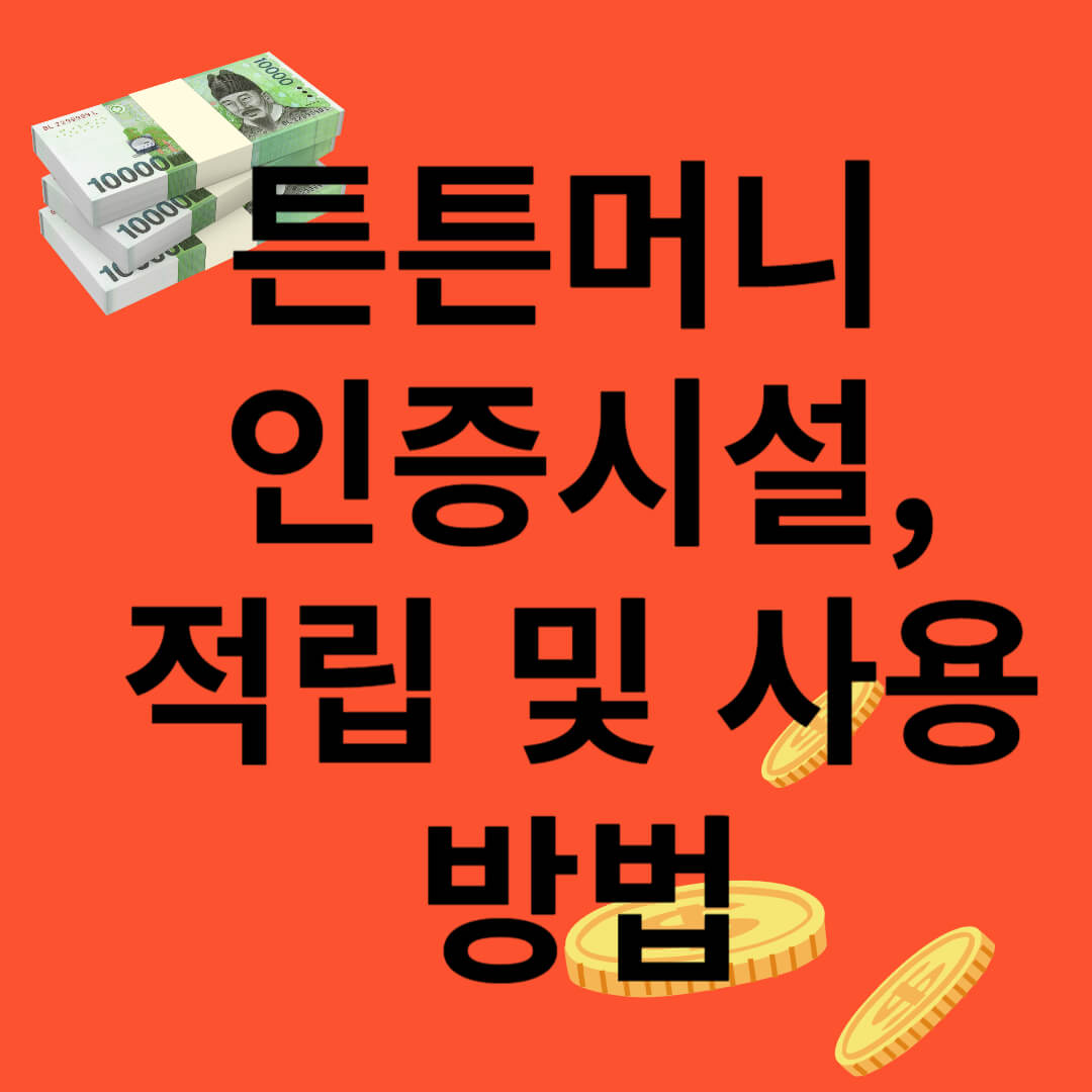 튼튼머니 인증시설, 적립방법, 사용방법