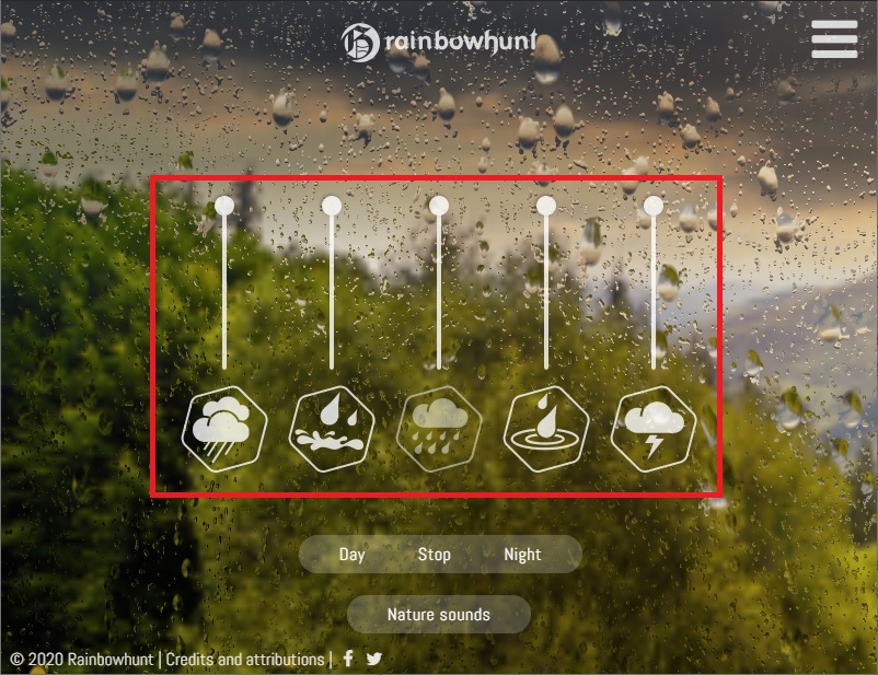  빗소리를 들을 수 있는 사이트 rainbowhunt