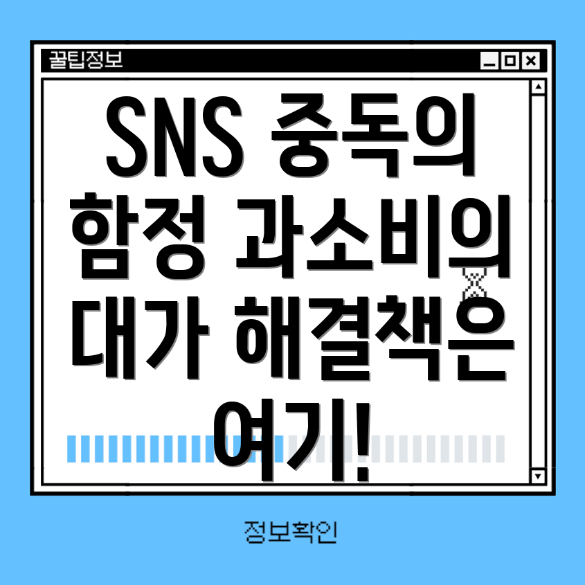 SNS 중독과 과도한 지출