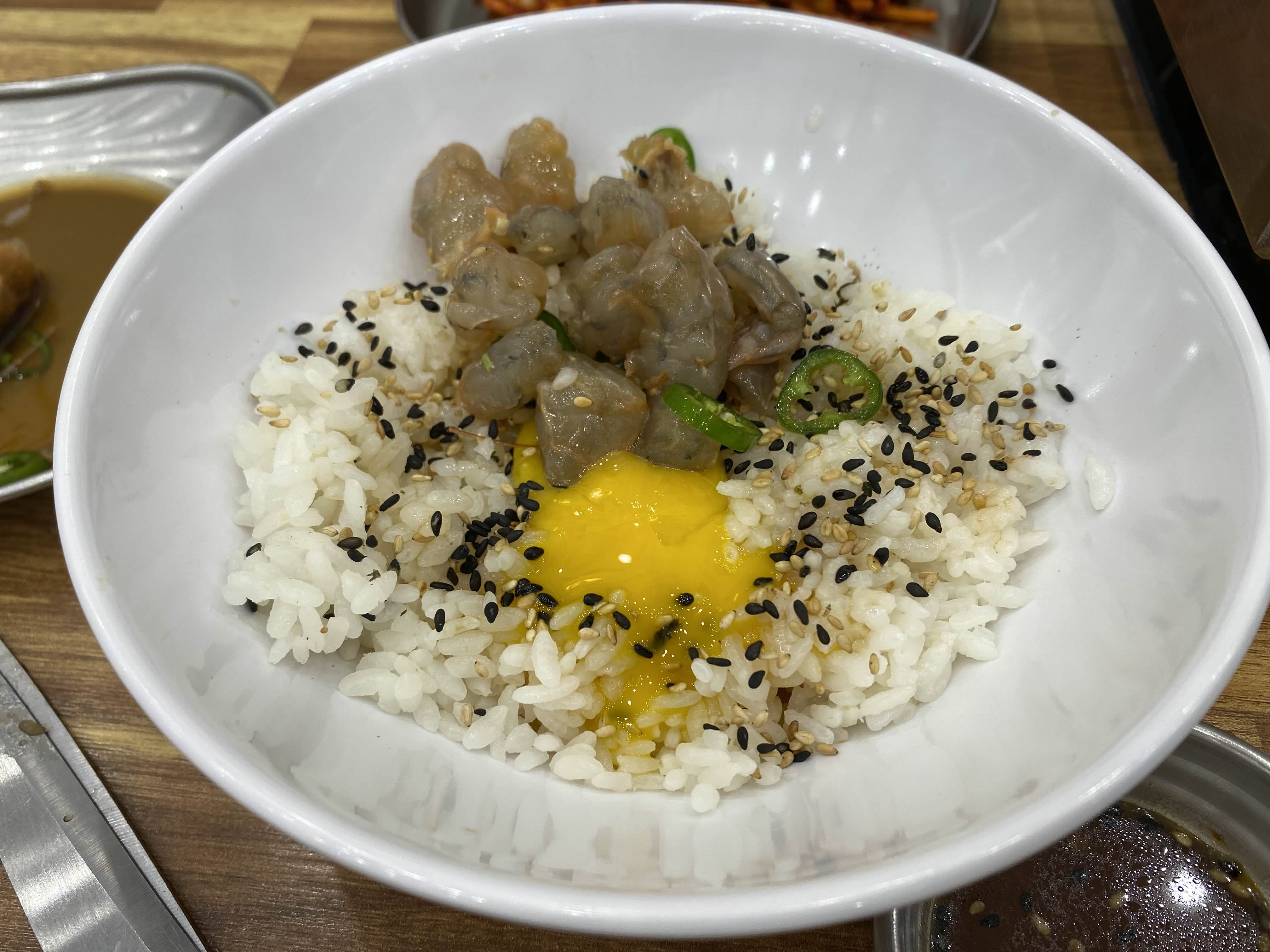간장새우밥