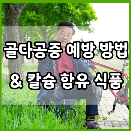  골다공증 : 골다공증 예방법, 칼슘 함유 식품