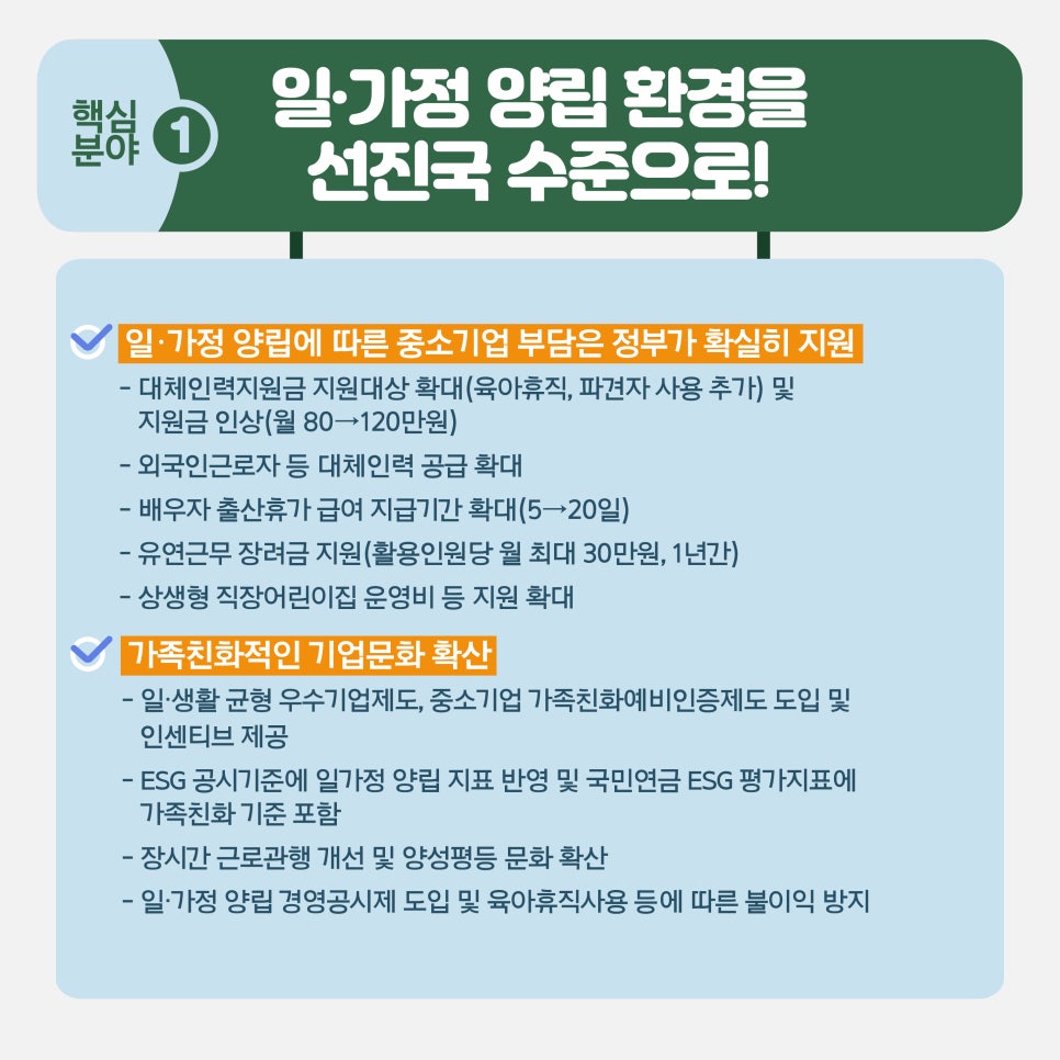 일&middot;가정 양립 환경을 선진국 수준으로 3