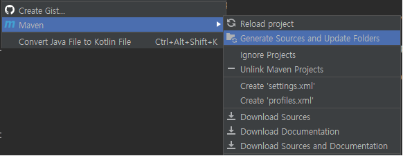  IntelliJ + Maven 환경에서 QueryDsl  사용하는 방법