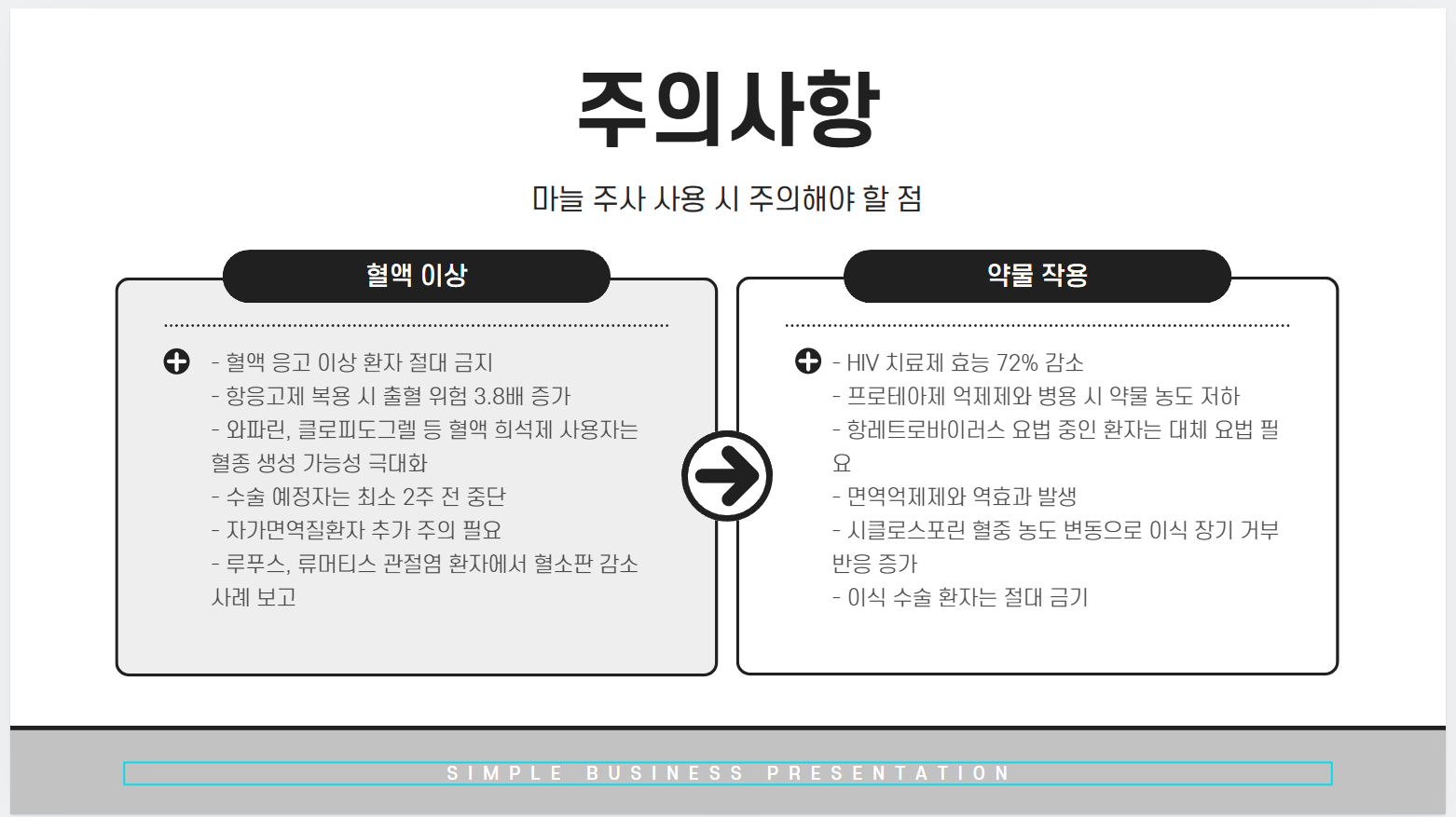 마늘 주사 주의사항