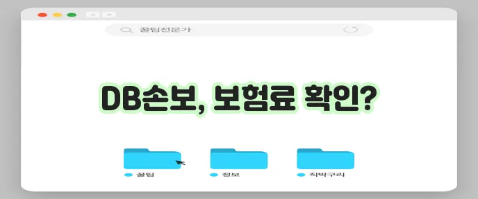 보험닷컴에서 디비손해보험 상품 알아보기