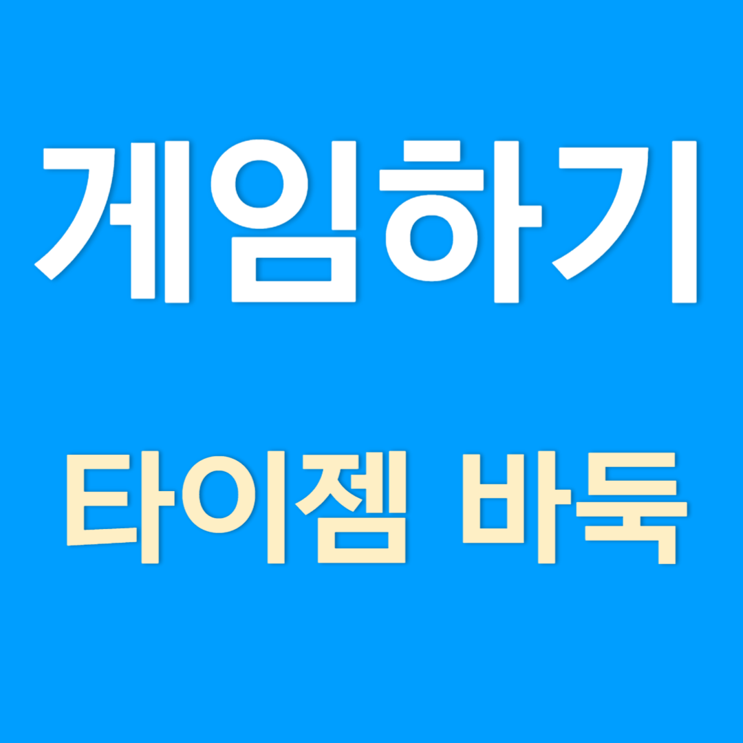 타이젬 바둑 설치방법(게임 설명)