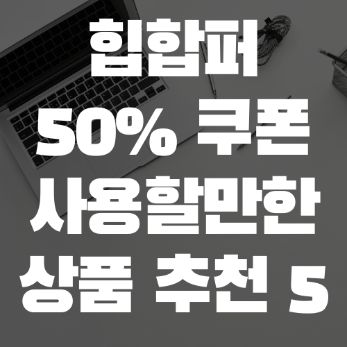  힙합퍼 50% 쿠폰 사용할만한 상품 추천 <5>