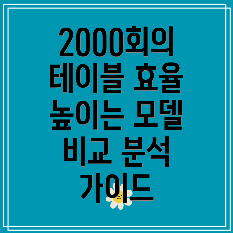 2000회의테이블효율성높이는Top5모델비교분석장단점및선택가이드