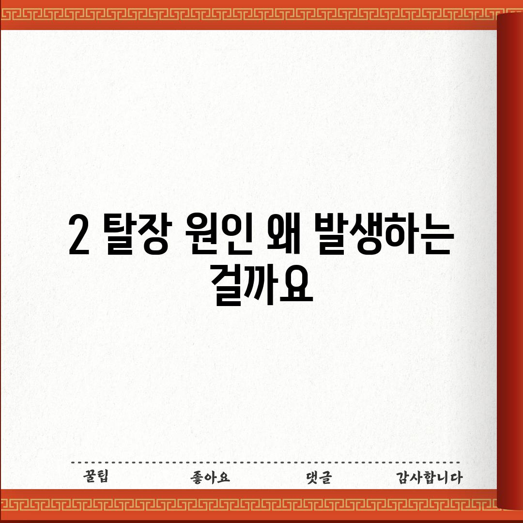 2. 탈장 원인: 왜 발생하는 걸까요?