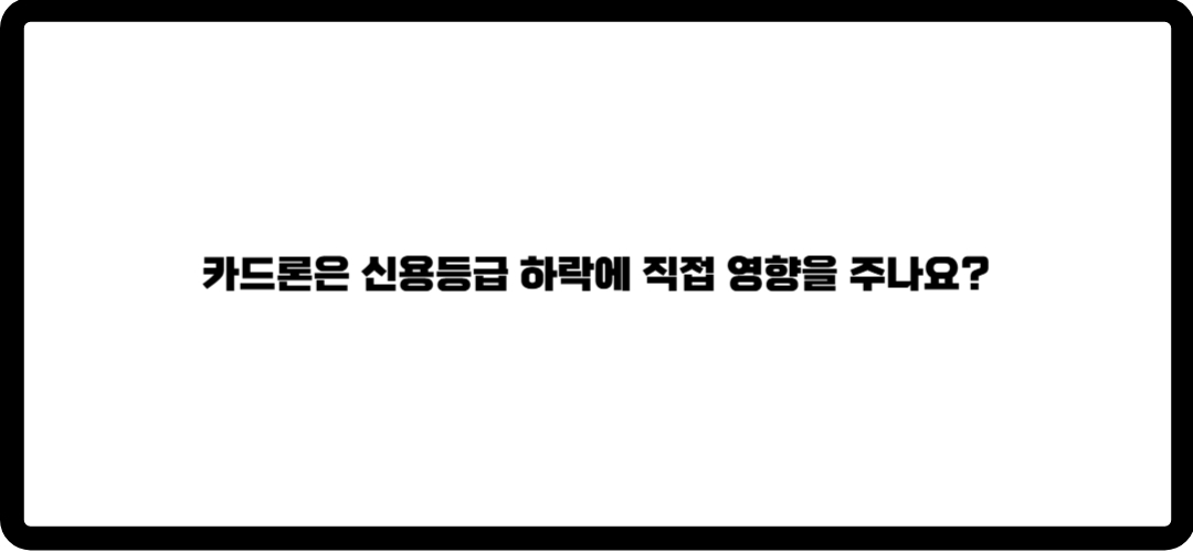 신용카드 한도대출