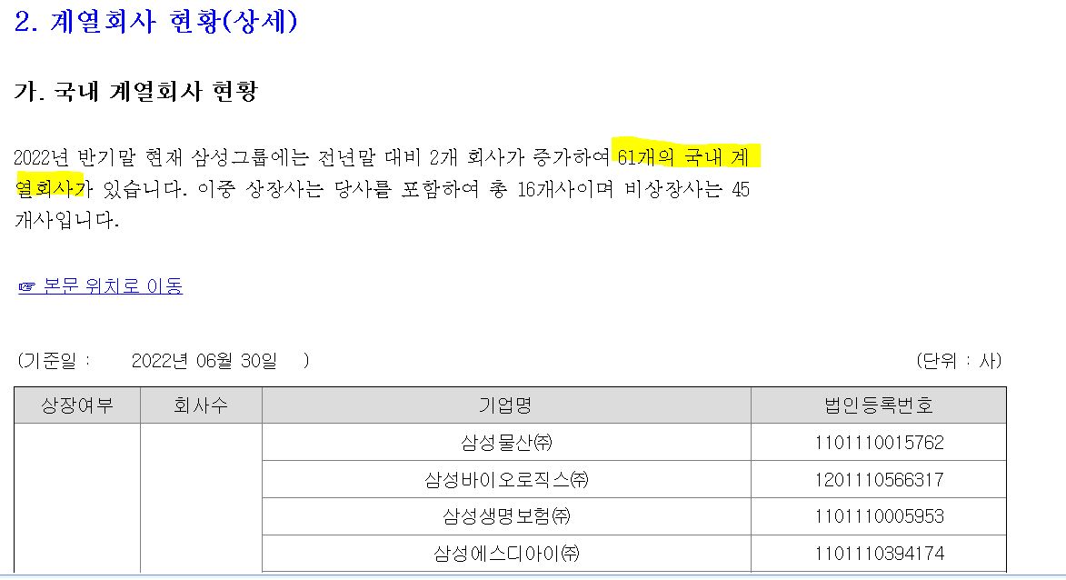 지배기업, 종속기업, 계열사 - 사업부 매각