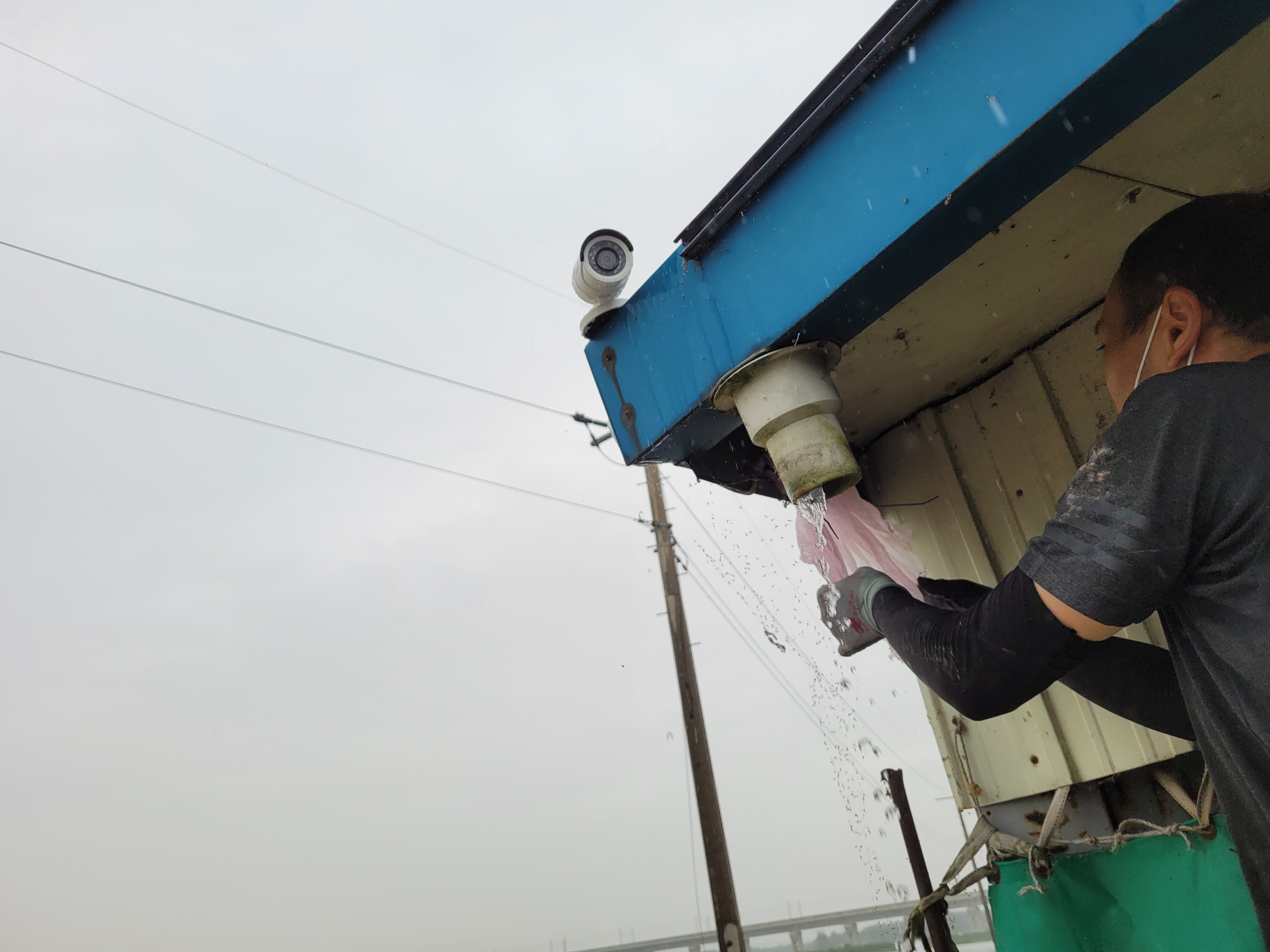  김제 익산 우리농원 포도밭 cctv 작업 as  하이크비전 sdi 카메라 설치