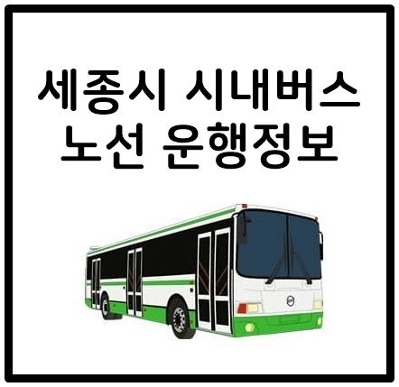  세종시 시내버스 노선 시간표