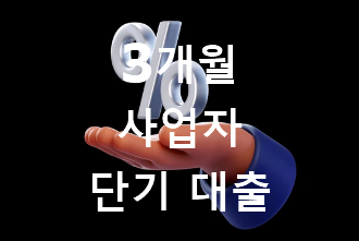 3개월 사업자 단기 대출