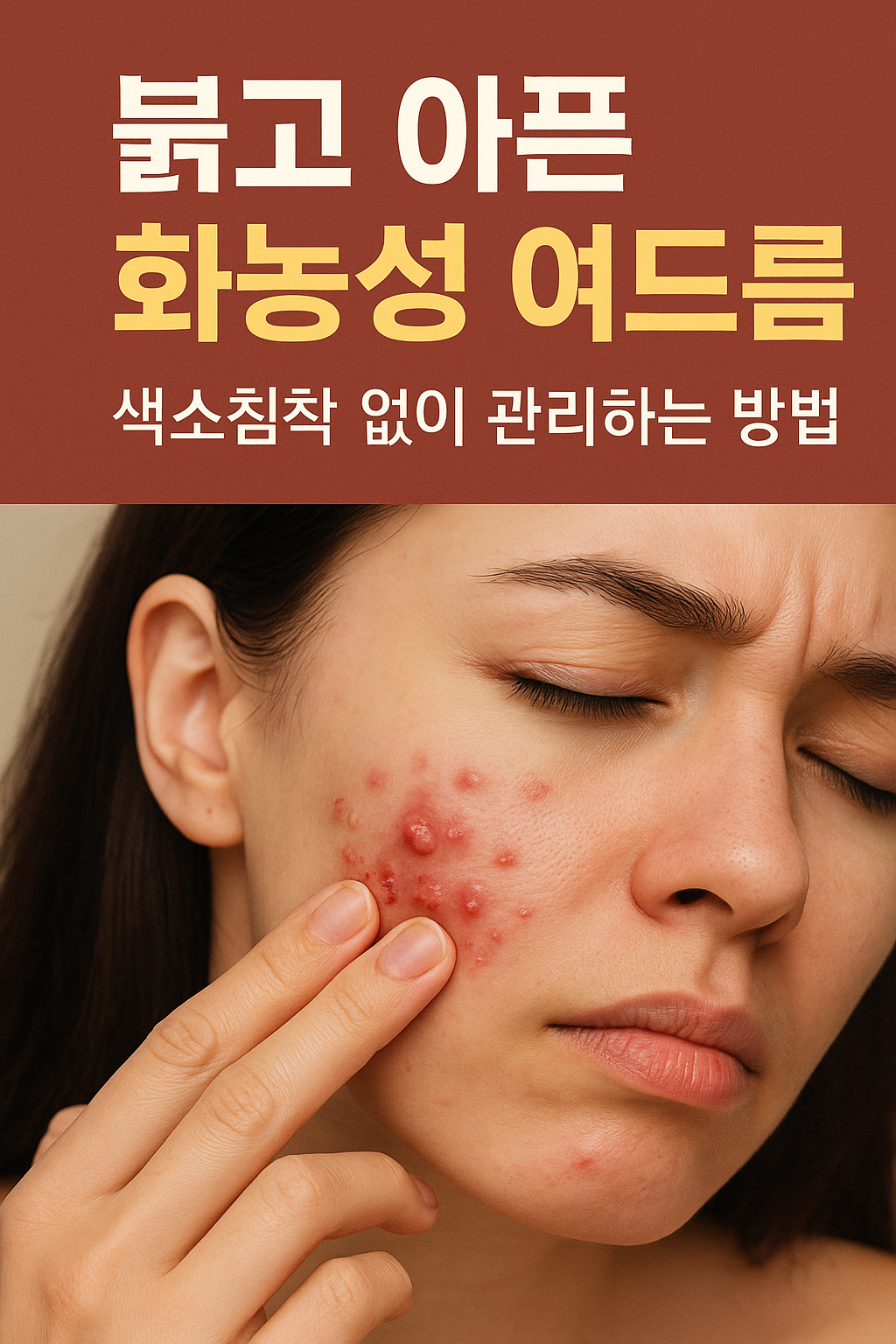 붉고 아픈 화농성 여드름: 색소침착 없이 관리하는 방법