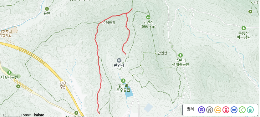무등산 교리(만연산) 등산코스