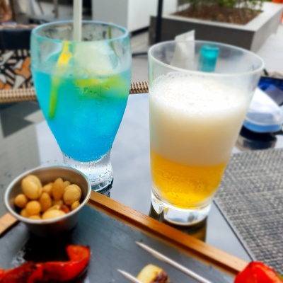 부산 아난티,힐튼수영장,테라스카페,풀사이드바