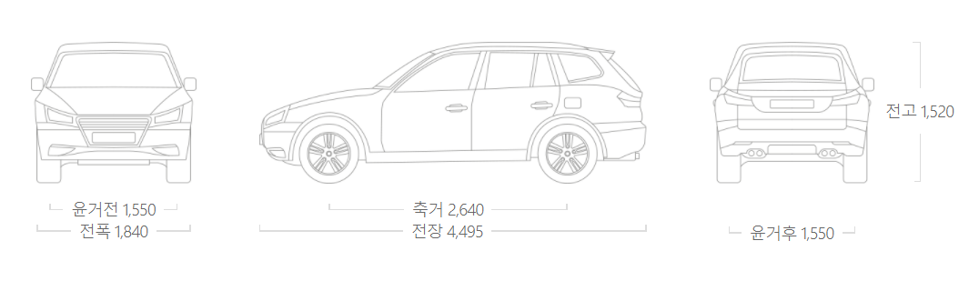 렉서스-UX-250h-하이브리드-사이즈표