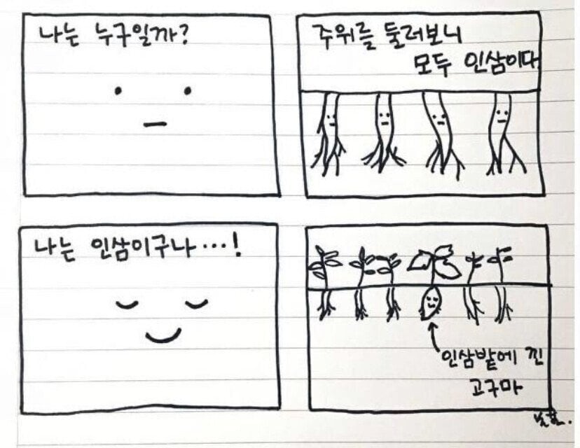  인삼이고 싶었던 고구마.만화