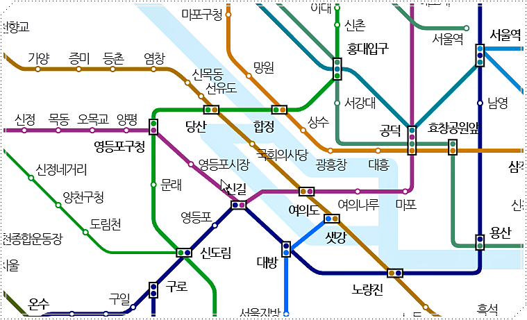 서울 지하철 역정보