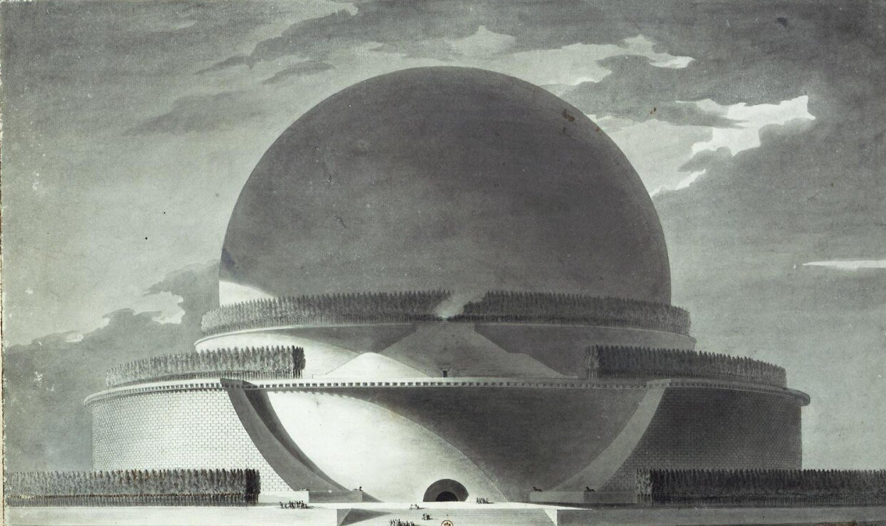 합리주의 건축운동가 불레의 뉴턴 기념관 디자인