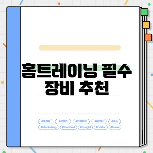 홈트레이닝 필수 장비 추천