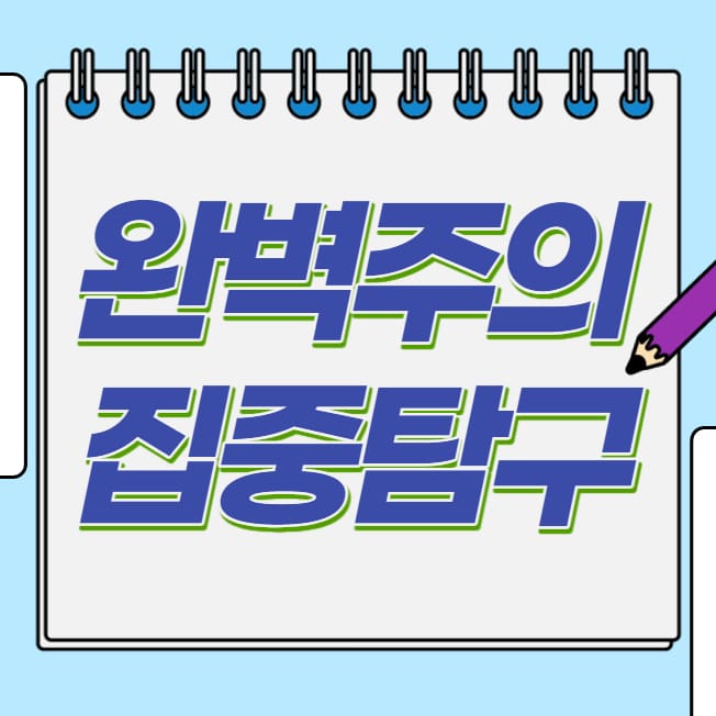 완벽주의_집중_탐구