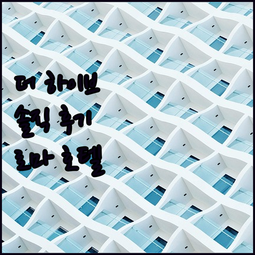 더 하이브 호텔.. 로마 여행의 특별