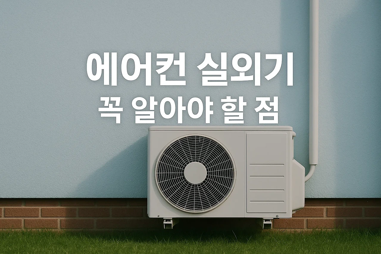 2025 에어컨 구매 가이드: 시기, 실외기, 설치비용까지 한눈에!