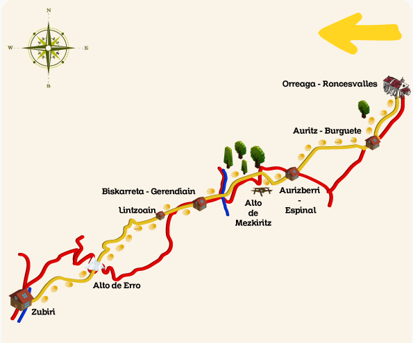  [산티아고 순례 프랑스길 일정] Stage 02. 론세스바예스(Roncesvalles) – 수비리(Zubiri) : 21.4 km / 7H