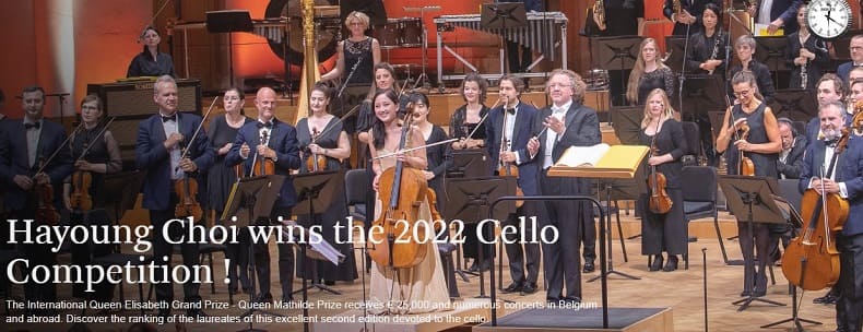 2022 벨기에 퀸 엘리자베스 콩쿨 첼로 우승자 최하영 VIDEO: Hayoung Choi wins the 2022 Cello Competition !
