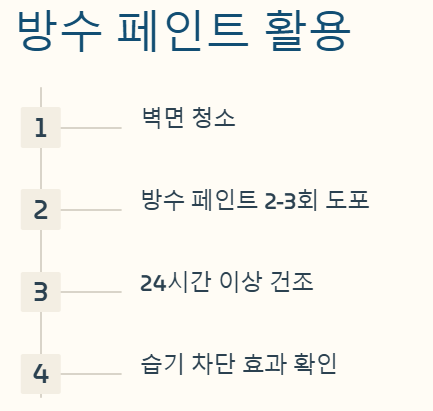 방수 페인트로 습기차단 방법 