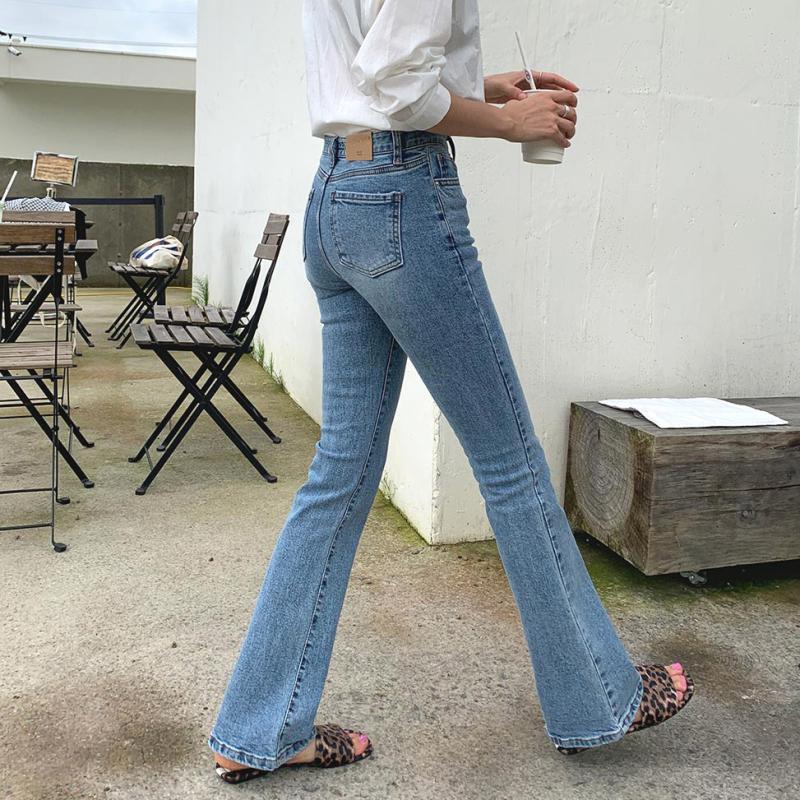 슬림 부츠컷 데님 청바지